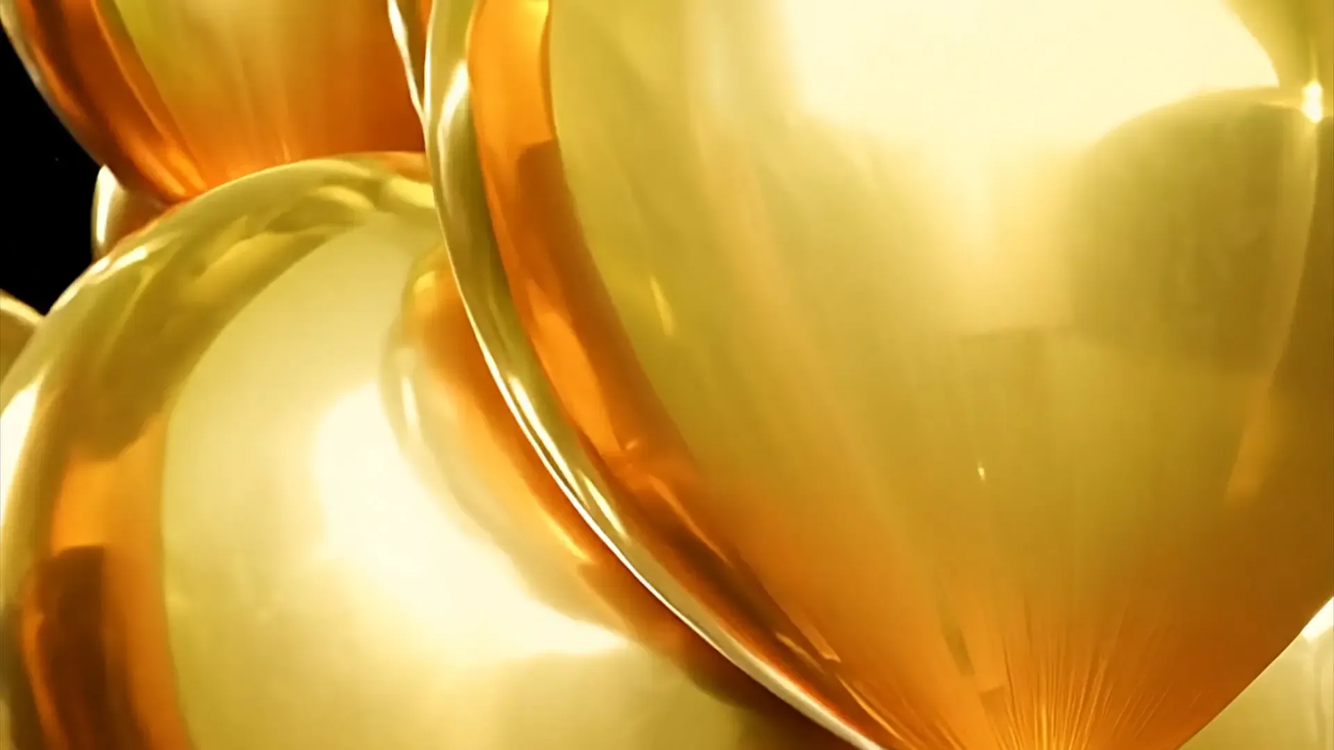 Floating Gold Balloon Transition for Celebration and Event Videos